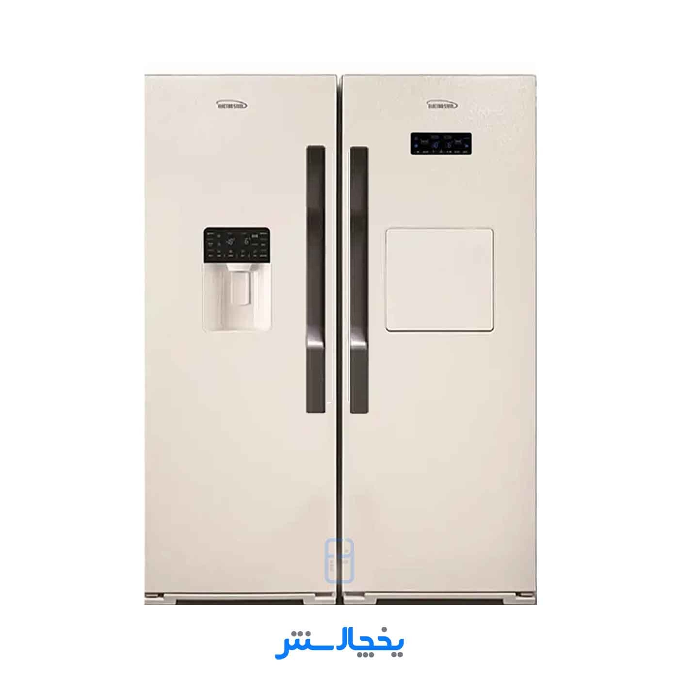 یخچال فریزر دوقلو الکترواستیل مدل یونیک ES23 سفید چرم
