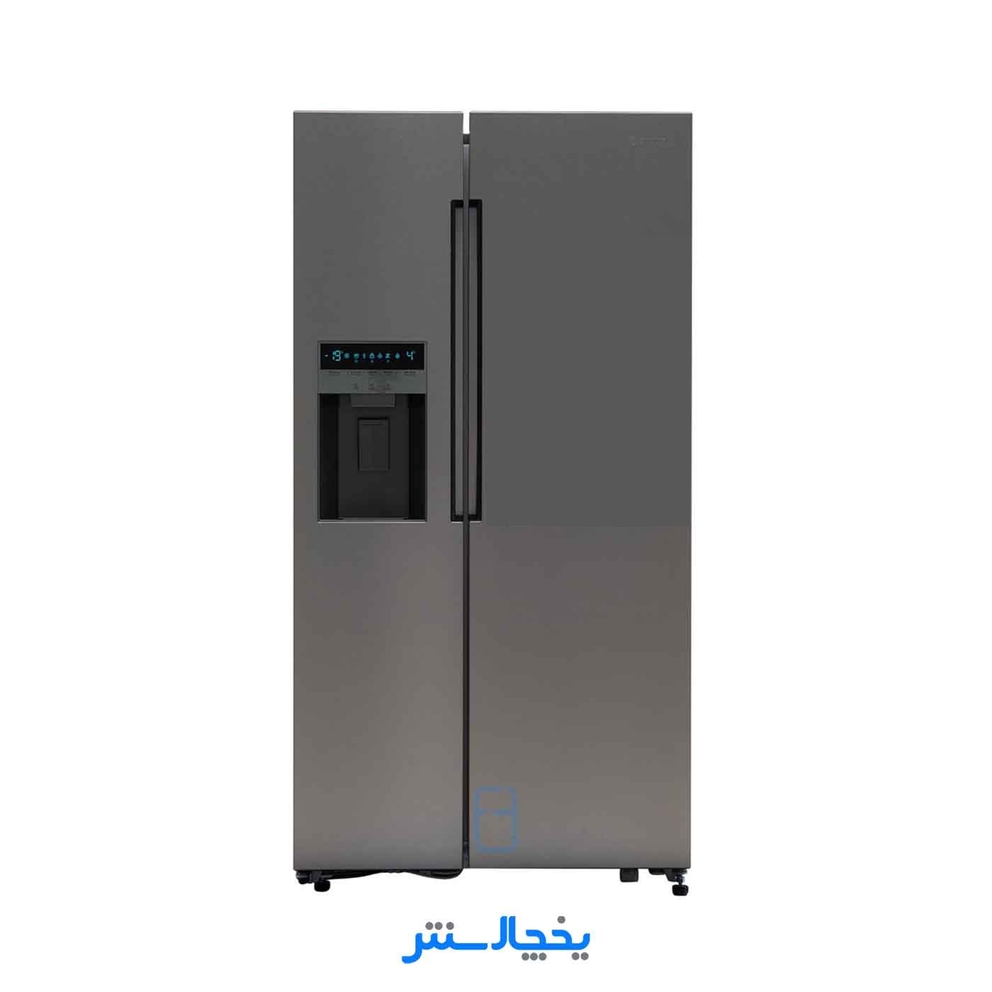 یخچال فریزر ساید بای ساید اسنوا مدل S1Di-L300-S استیل