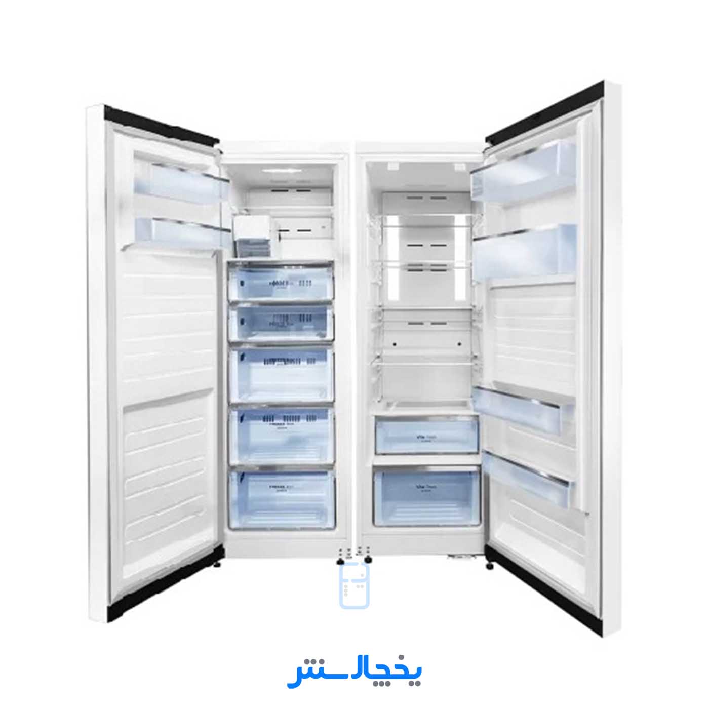 یخچال فریزر دوقلو سوزوکی مدل ROA373EWIR/W-FOA330EWIR/I سفید