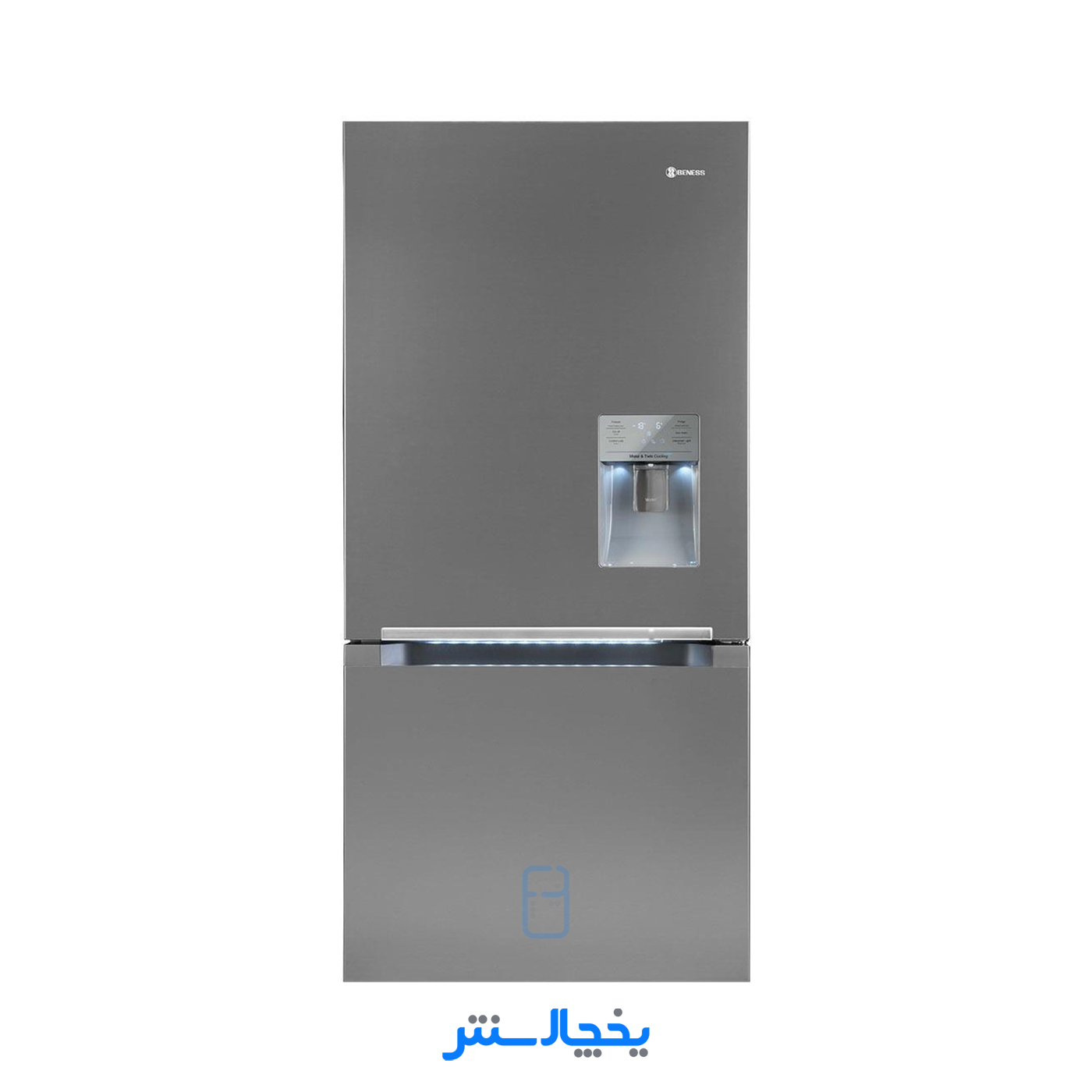 یخچال فریزر بنس مدل کراس Cross نقره ای