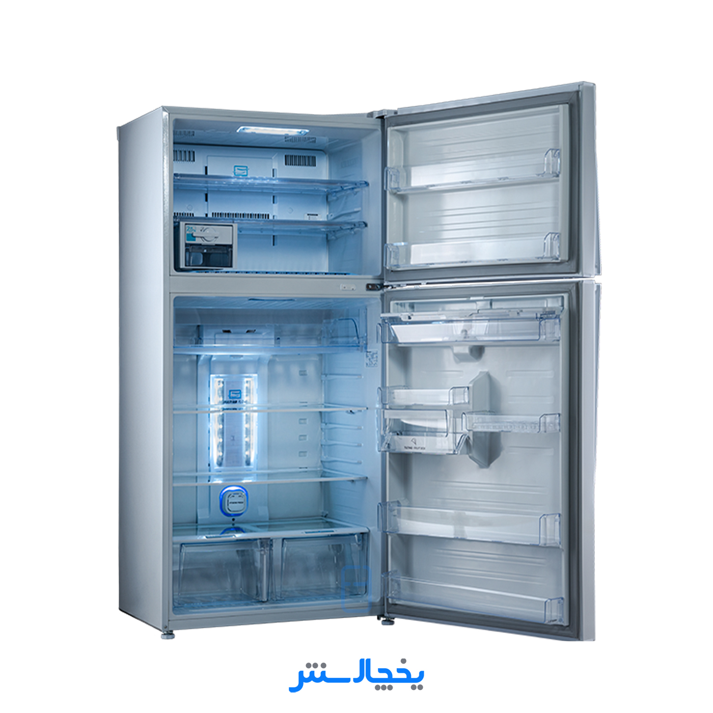 یخچال فریزر دیپوینت مدل T7 نقره ای