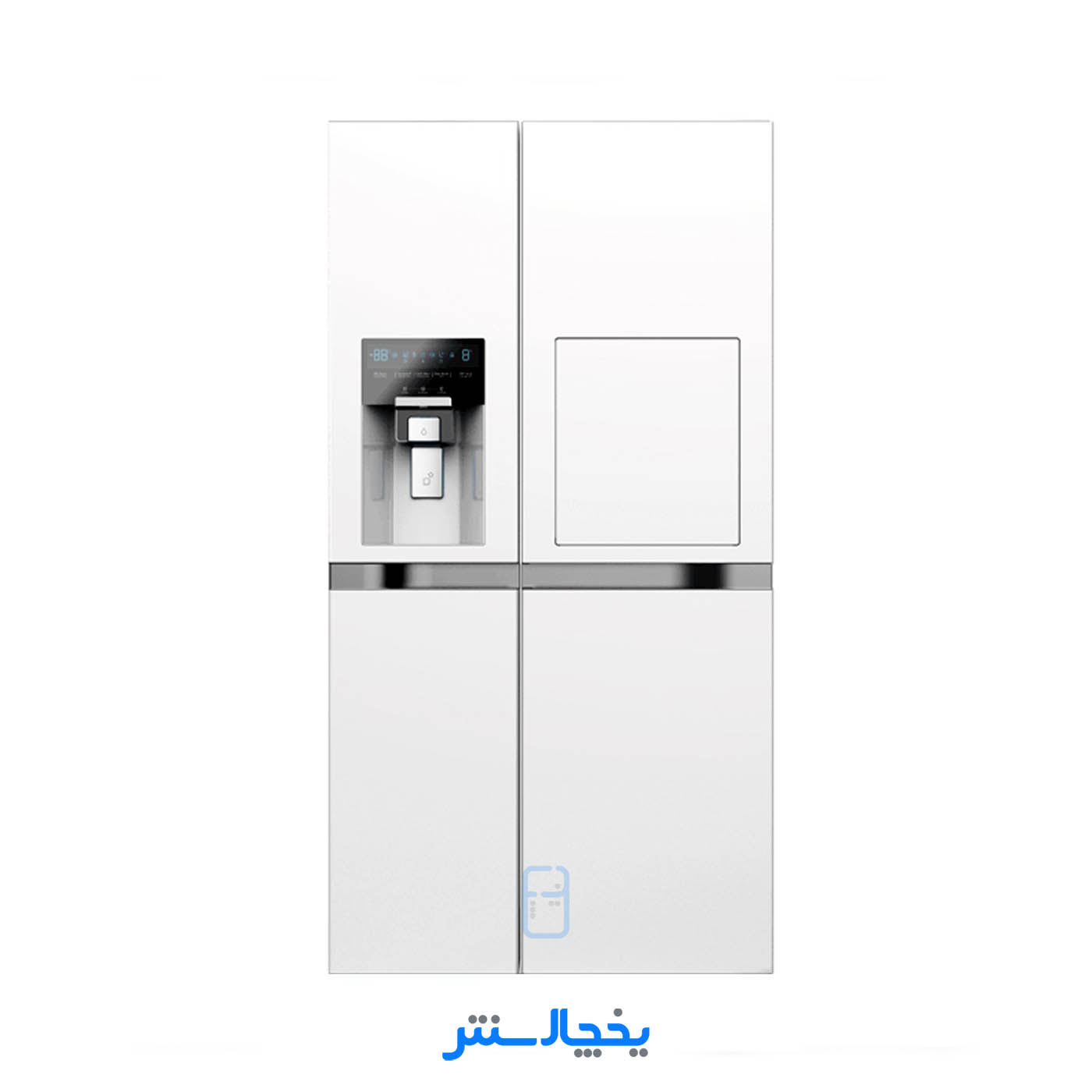 یخچال فریزر ساید بای ساید دوو مدل پرایم دو درب DS-3730MW سفید متالیک