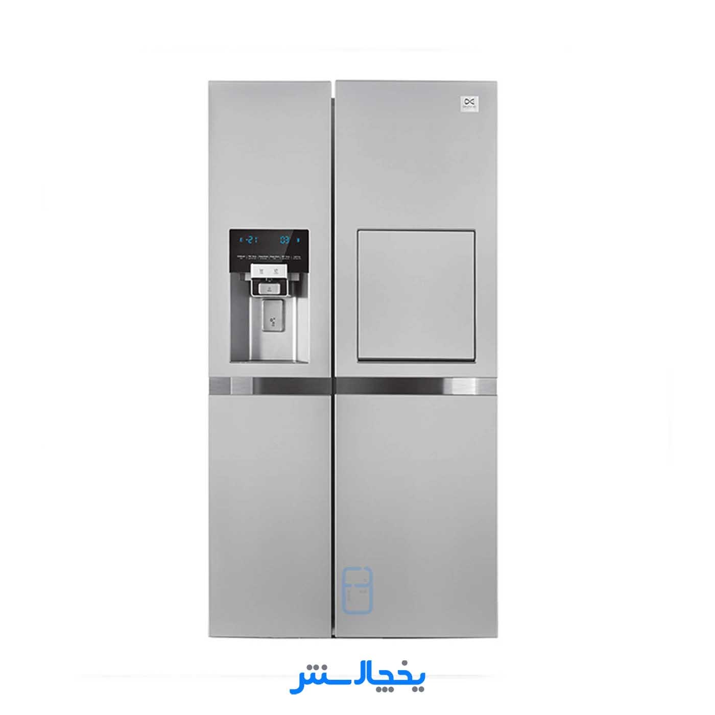 یخچال فریزر ساید بای ساید دوو مدل پرایم دو درب DS-3730SS استیل