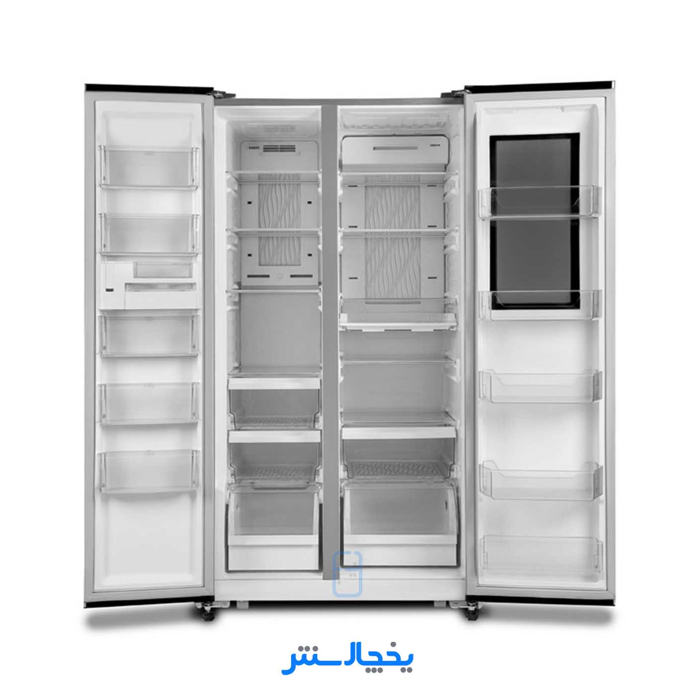 یخچال فریزر ساید بای ساید کلمنت مدل SRF3290-5500St استیل
