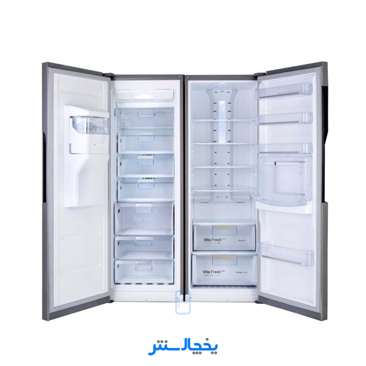 یخچال فریزر دوقلو هیمالیا مدل آلفا NR440a-NF280a استیل