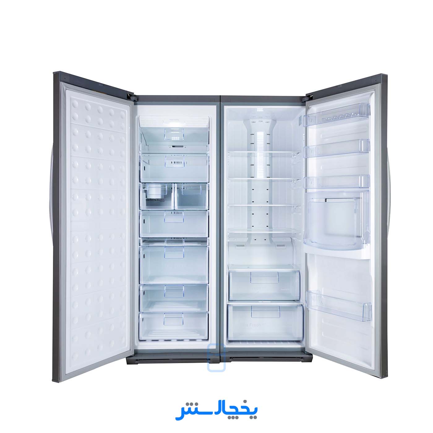 یخچال فریزر دوقلو هیمالیا مدل رومانو پلاس NR440r-HFZN337r استیل