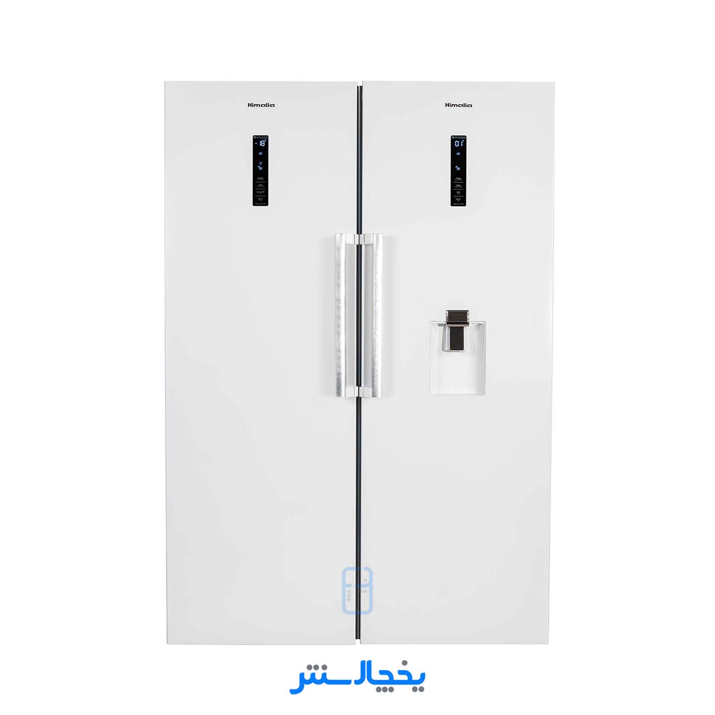 یخچال فریزر دوقلو هیمالیا مدل آیس ایج HREN45001-HFZN38002 سفید چرم
