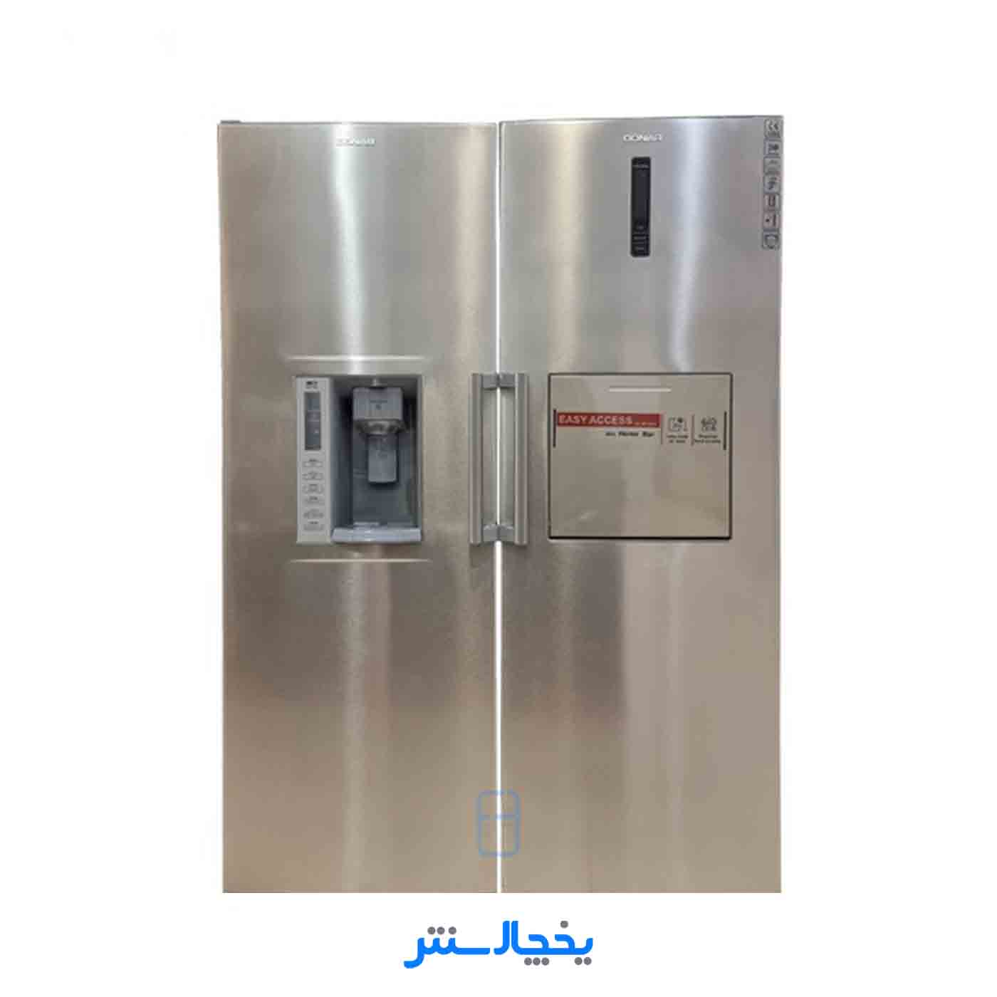 یخچال فریزر دوقلو دونار مدل DNR425CAH-DNF380CA-D21S نقره ای