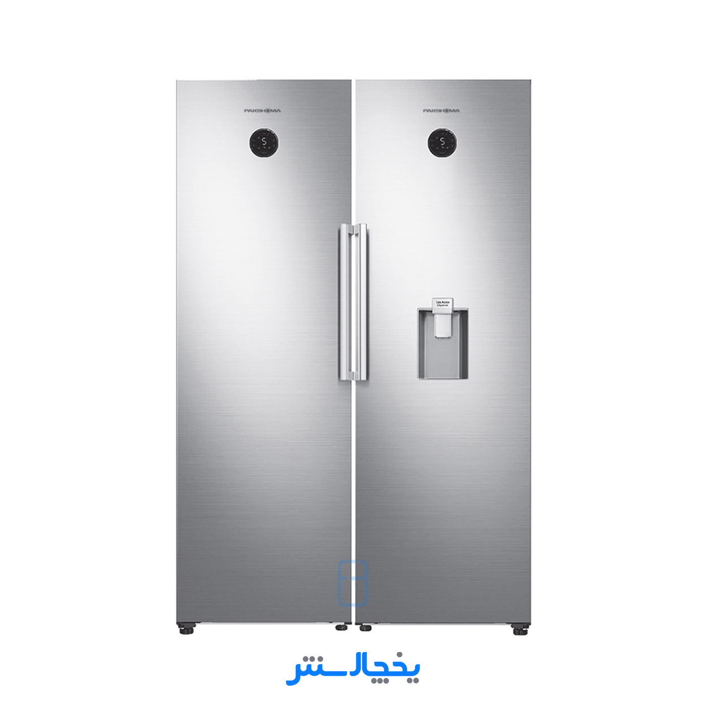 یخچال فریزر دوقلو پاکشوما مدل RTRA-RTFA900S (E1) نقره ای (کابین امباس و درب ساده)
