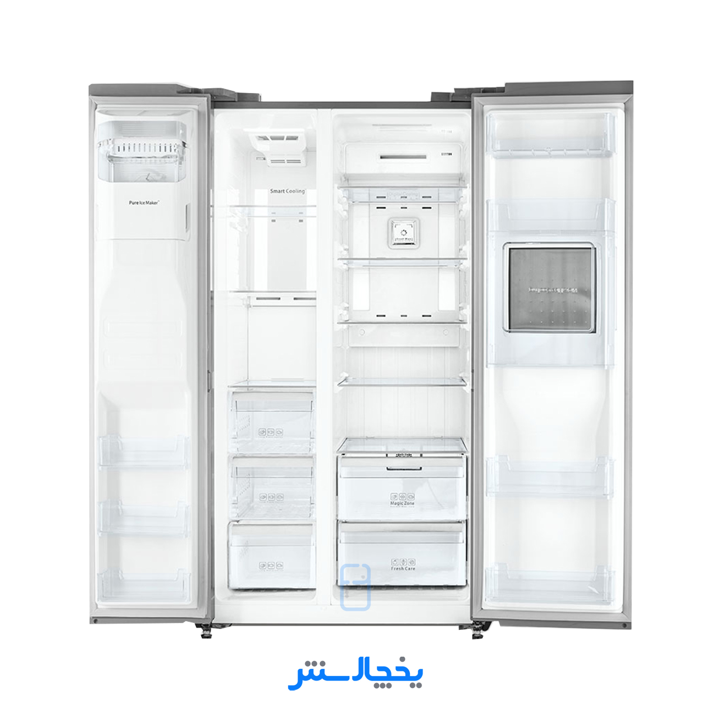 یخچال فریزر ساید بای ساید دوو مدل SXi20-21W سفید متالیک