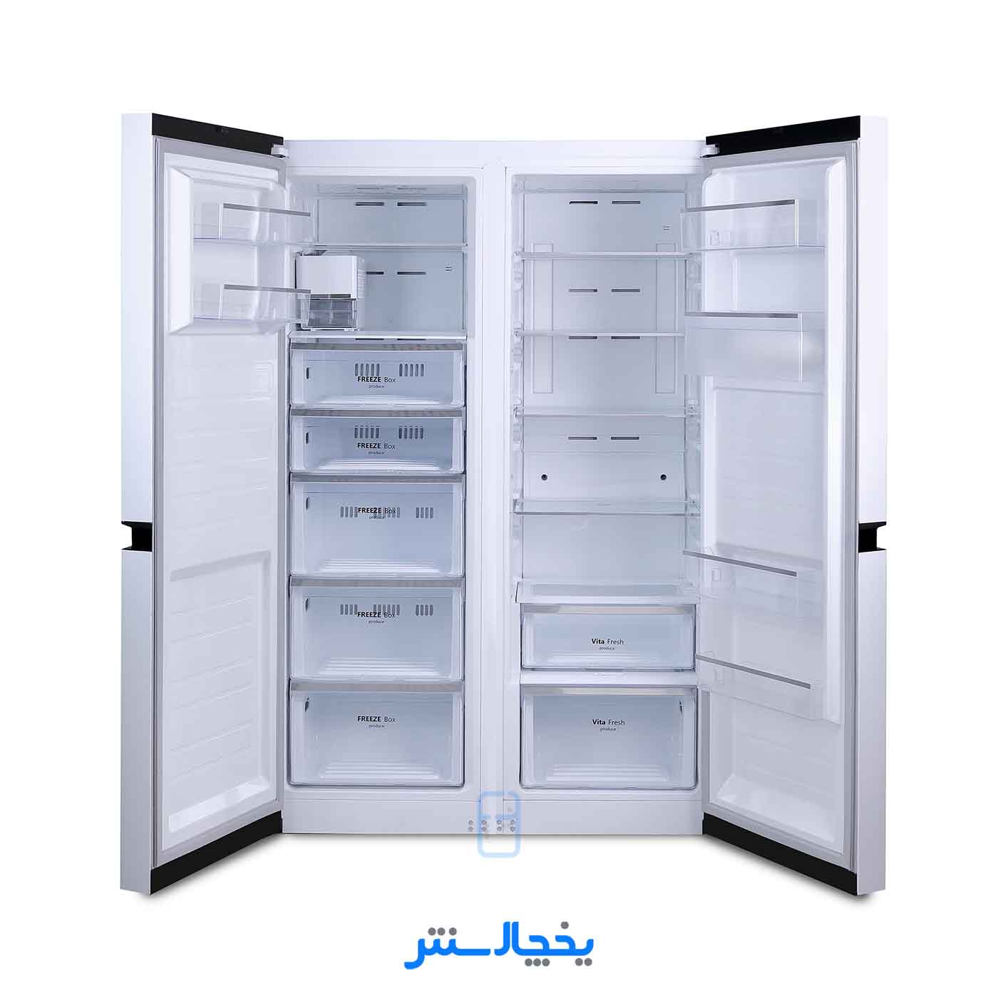 یخچال فریزر دوقلو تکنوهاوس مدل DRDF20-Max-Uns216ST استیل