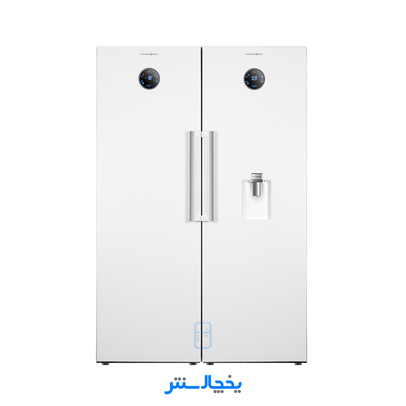 یخچال فریزر دوقلو پاکشوما مدل RTRA-RTFA900iW (N3) سفید (کابین ساده و درب امباس)