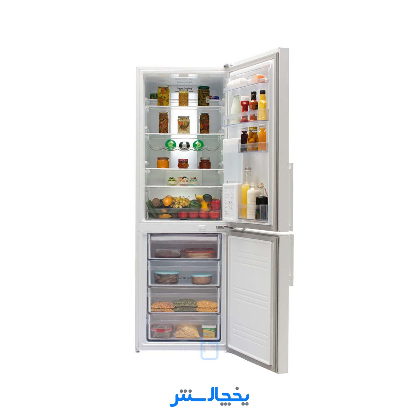 یخچال فریزر اسنوا مدل SBDi-S100-SW سفید براق