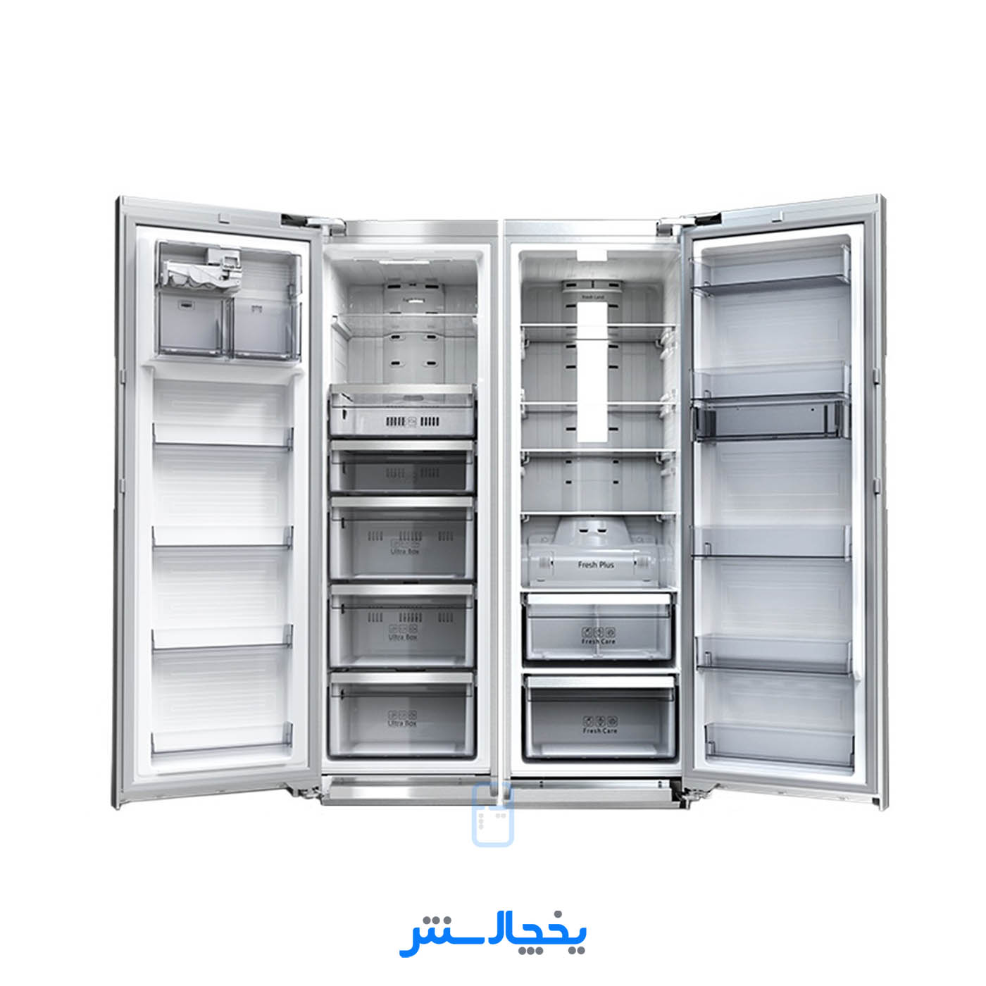 یخچال فریزر دوقلو دوو مدل SRFi-20MW سفید متالیک