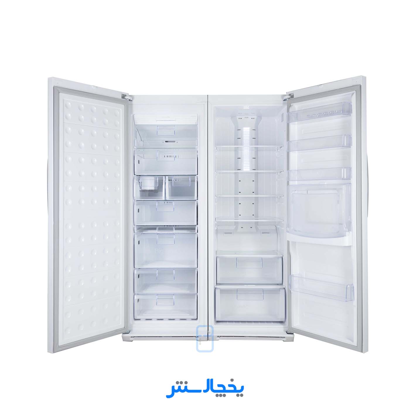 یخچال فریزر دوقلو هیمالیا مدل رومانو پلاس NR440r-HFZN337r سفید متالیک