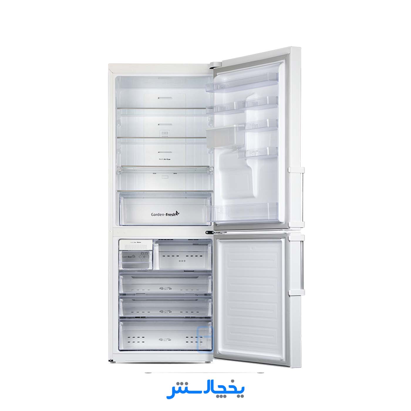 یخچال فریزر پاکشوما مدل RCP496iW (E2) سفید (کابین امباس و درب متالیک)