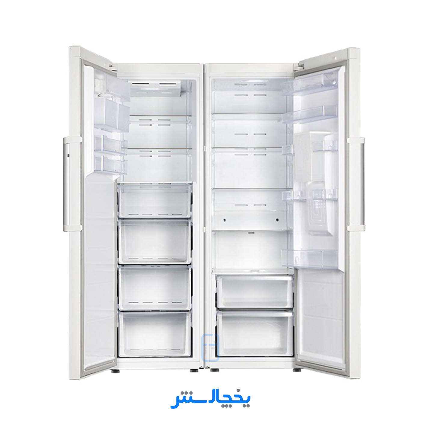 یخچال فریزر دوقلو پاکشوما مدل RTRA-RTFA901iW (N2) سفید (کابین ساده و درب متالیک)