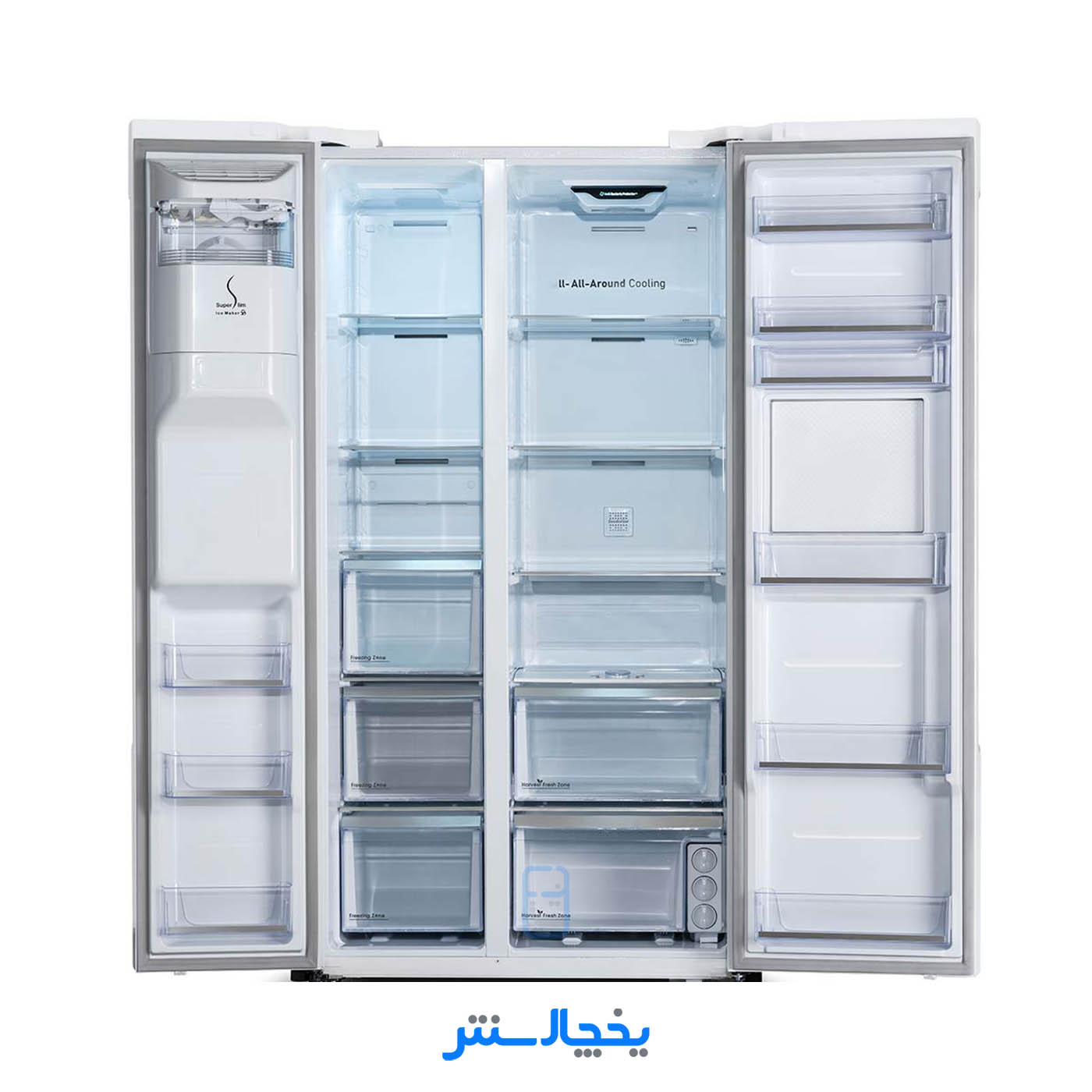 یخچال فریزر ساید بای ساید هیمالیا مدل گلکسی Galexy سفید