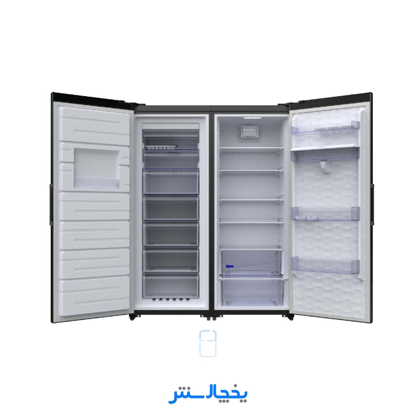 یخچال فریزر دوقلو امرسان 16 فوت مدل R16H-F16H-S01 طوسی