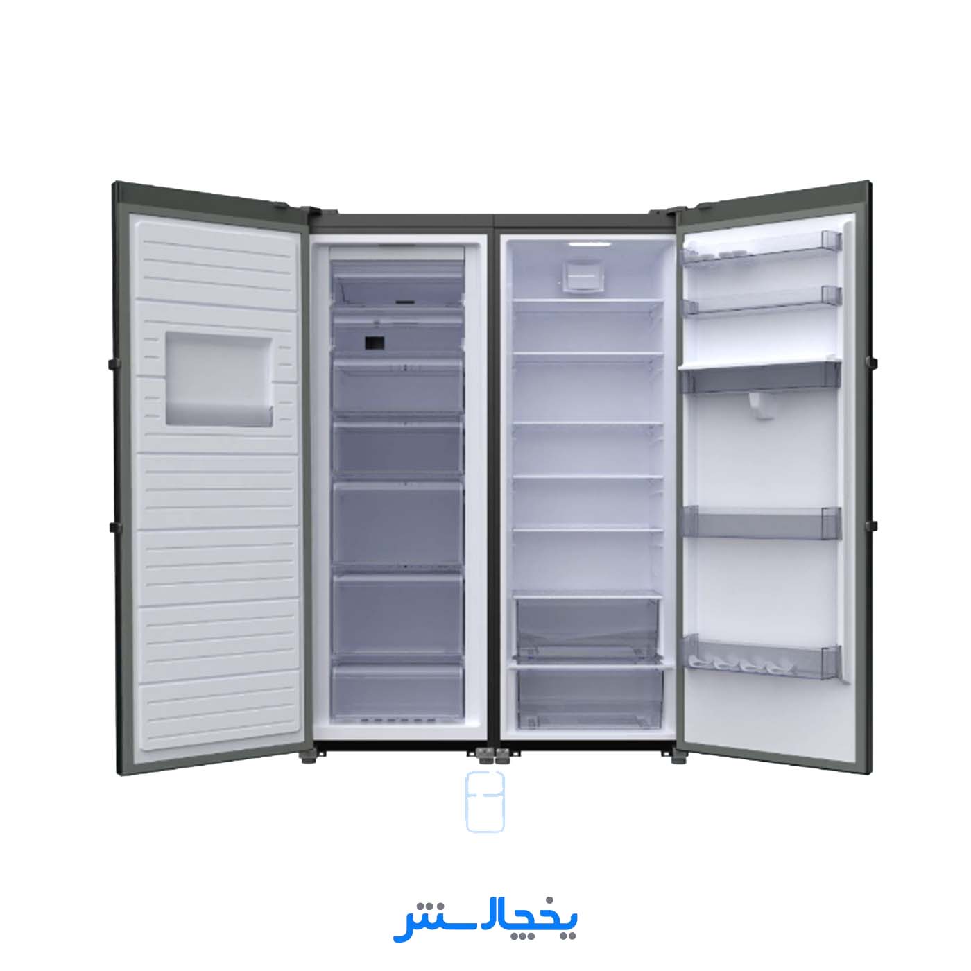 یخچال فریزر دوقلو امرسان 20 فوت کندانسور مخفی مدل R20H-F20H-KS01 طوسی