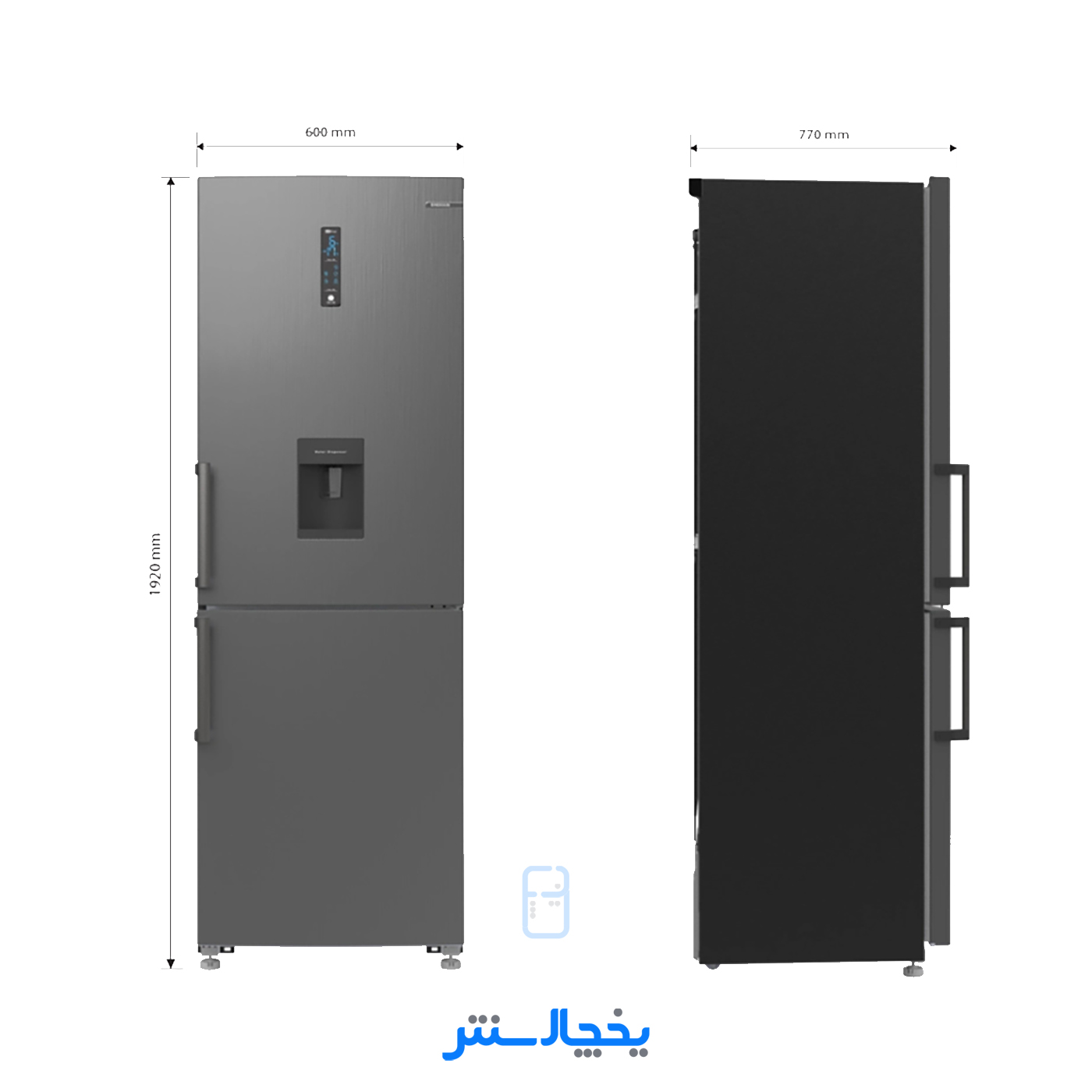 یخچال فریزر امرسان 22 فوت مدل CB22H-T01 تیتانیوم