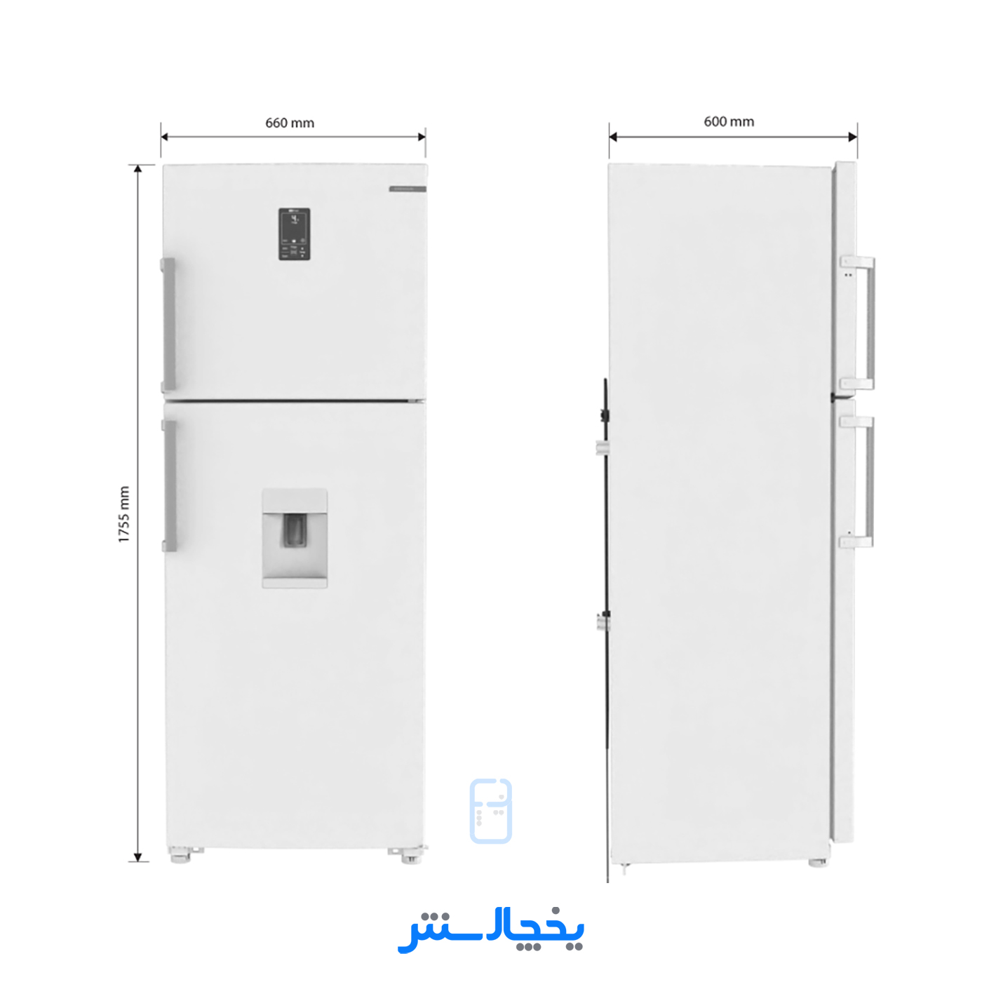 یخچال فریزر امرسان 18 فوت آبریز مدل CB18HD-W01 سفید