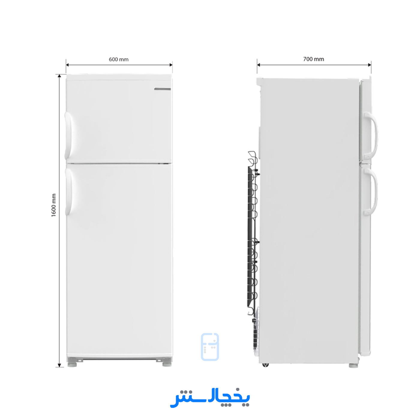 یخچال فریزر امرسان 14 فوت مدل CB14M-W01 سفید
