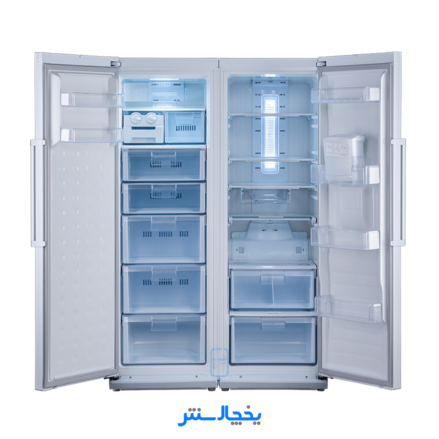 یخچال فریزر دوقلو دیپوینت مدل D4-W سفید